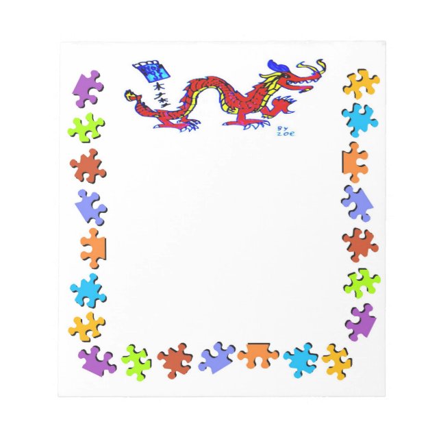 Zoe Dragon Notizblock (Vorderseite)