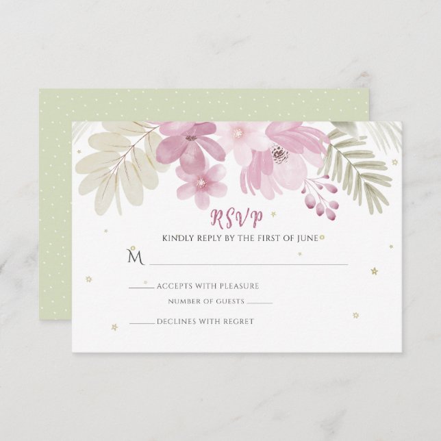 Zoe Flat Vielen Dank Notecard Dankeskarte (Vorne/Hinten)