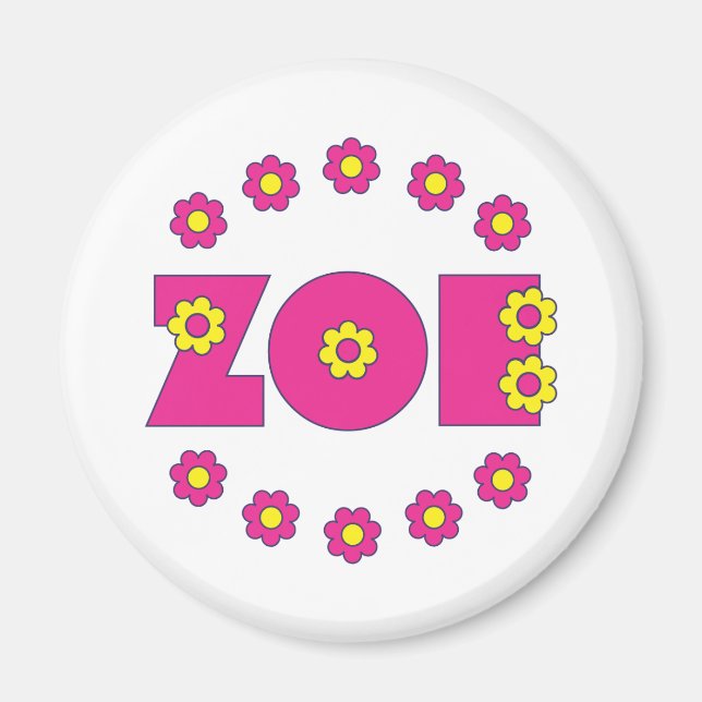 Zoe Flores Pink Magnet (Vorne)