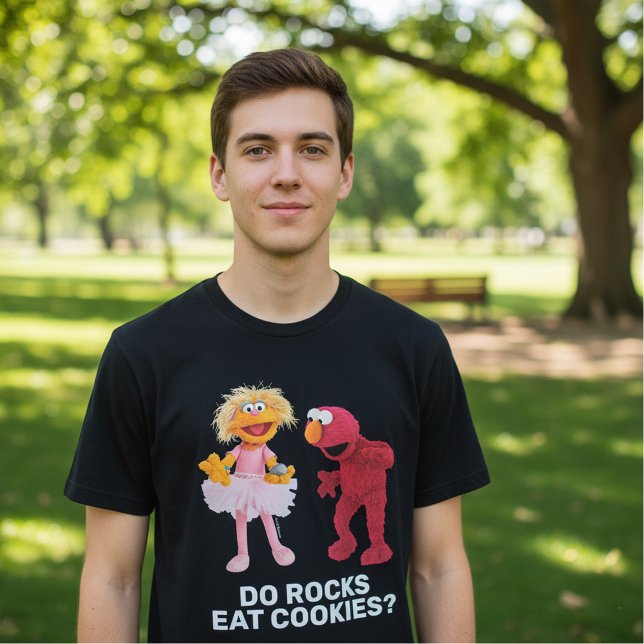 Zoe, Rocco & Elmo | Essen Rocks Cookies? T-Shirt (Von Creator hochgeladen)