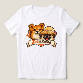 Zoë & Sophi Hund Logo T-Shirt Tri-Blend Shirt