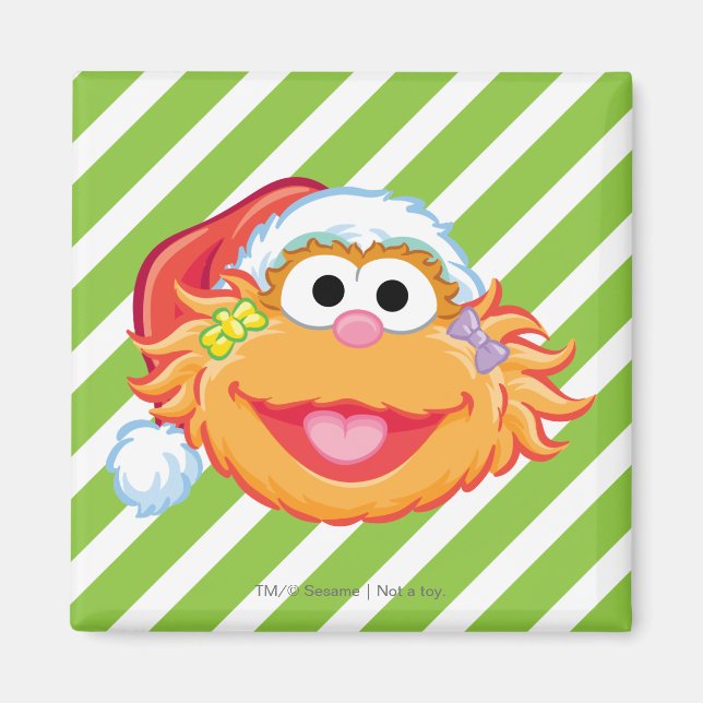 Zoe Weihnachtsmannmütze Magnet (Vorne)