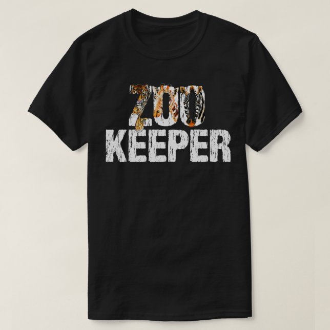 Zoeper Keeper Costume Safari Zookeeper Costu T-Shirt (Design vorne)