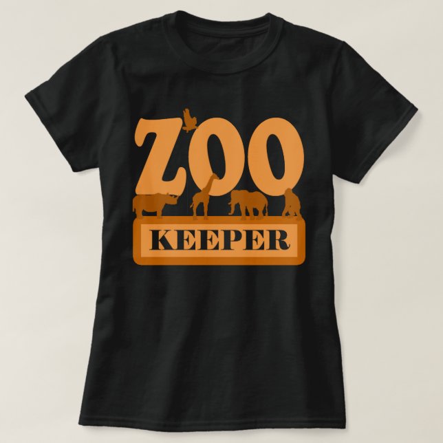 Zoeper Keeper Shirt Jungle Safari Animal Lover Wor (Design vorne)