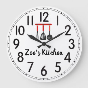 Zoe's Kitchen Large Clock Große Wanduhr