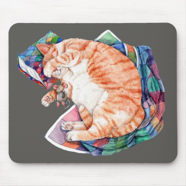 Zoe's Winter Nickerchen Mousepad (Vorne)