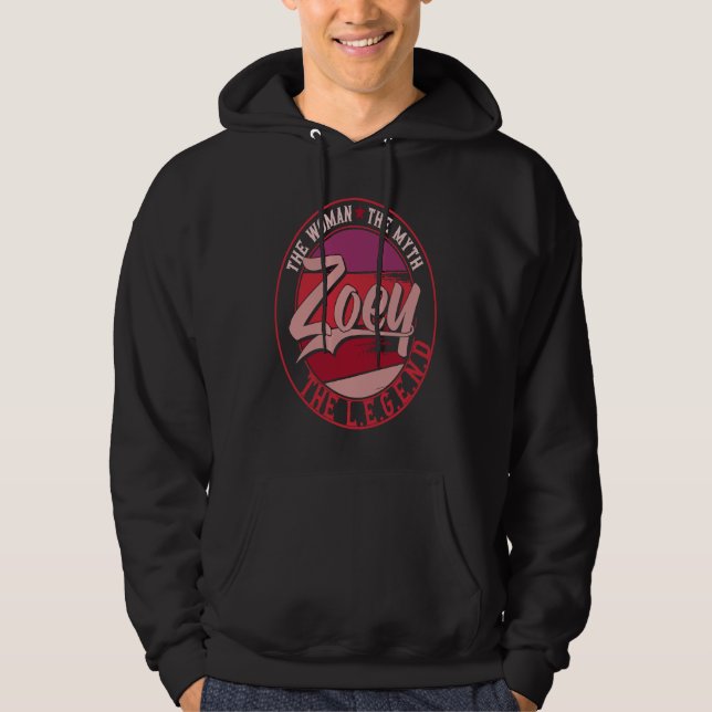 Zoey die Dame des Mythos der Legende Hoodie (Vorderseite)