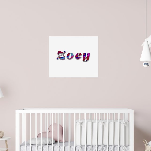 Zoey-Funky Wave Design Poster (Kinderzimmer 2)