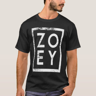 Zoey Minimalismus T-Shirt