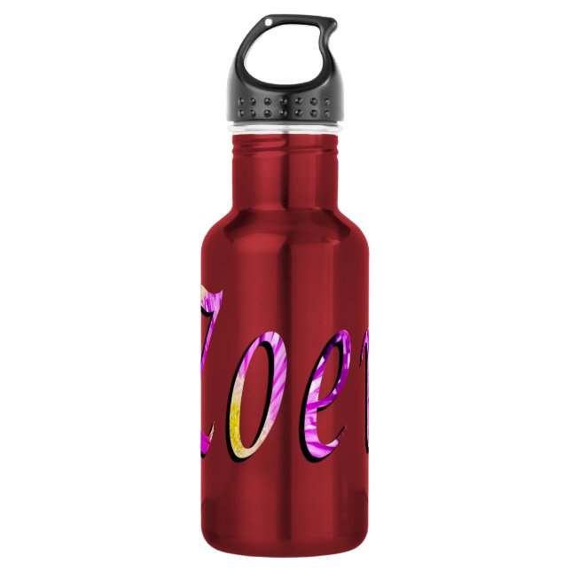 Zoey, Name, Logo Trinkflasche (Vorderseite)