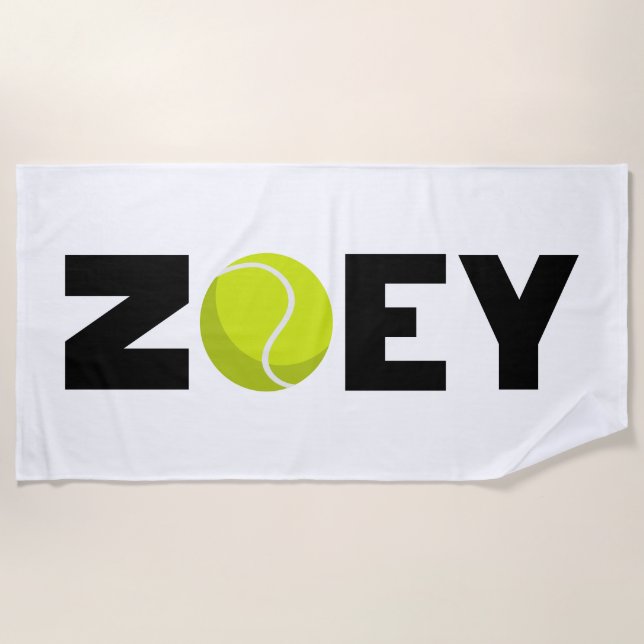 Zoey Tennis Strandtuch (Vorderseite)