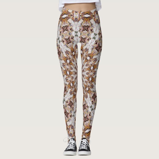 Zohra Sandstone Mandala Liebe Leggings (Vorderseite)