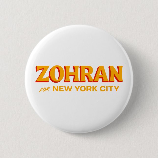 Zohran Mamdani, Bürgermeister von New York Button (Vorderseite)