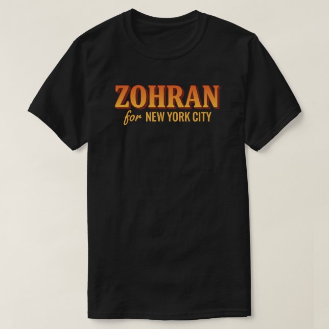Zohran-Mamdani for new york city T-Shirt (Design vorne)