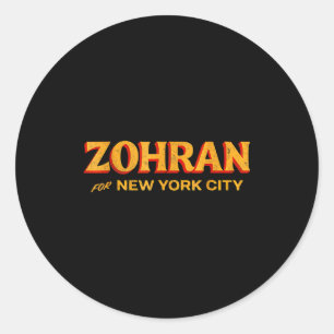 Zohran Mamdani Für Nyc Bürgermeister Funny Cool Tr Runder Aufkleber