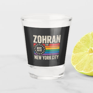 Zohran Mamdani Für NYC Bürgermeister LGBTQ Demokra Schnapsglas