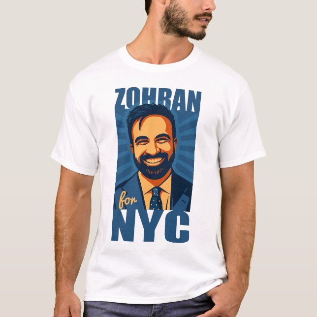 ZOHRAN MAMDANI für NYC T-Shirt (Vorderseite)