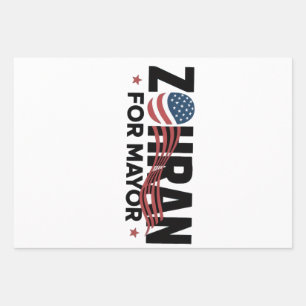 Zohran Mamdani NYC Bürgermeister Kandidat USA Geschenkpapier Set