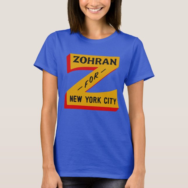 Zohran Mamdani NYC Mayor Shirt,2025 Campaign Tee (Vorderseite)