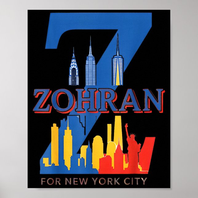 Zohran Mamdani  Poster (Vorne)