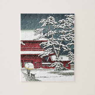 "Zojoji in Snow" von Kawase Hasui 川 瀬 巴 Puzzle