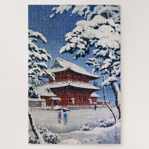 Zojoji Temple in Snow von Tsuchiya Koitsu Puzzle