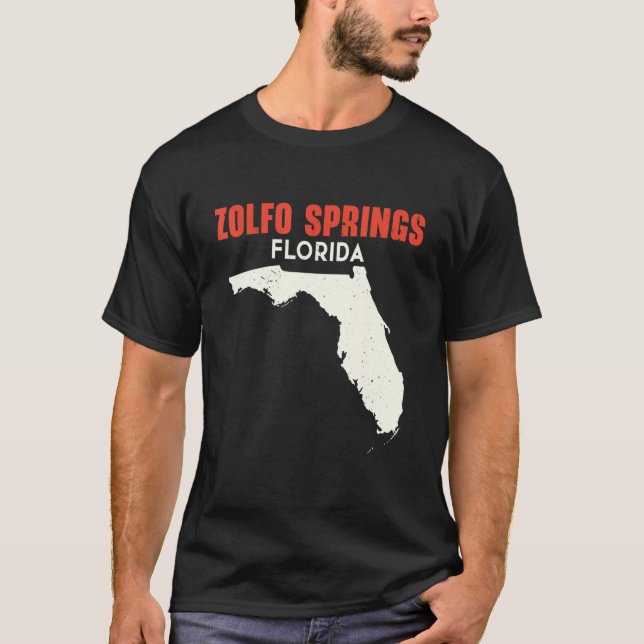 Zolfo Springs Florida USA Staat America Travel Flo T-Shirt (Vorderseite)