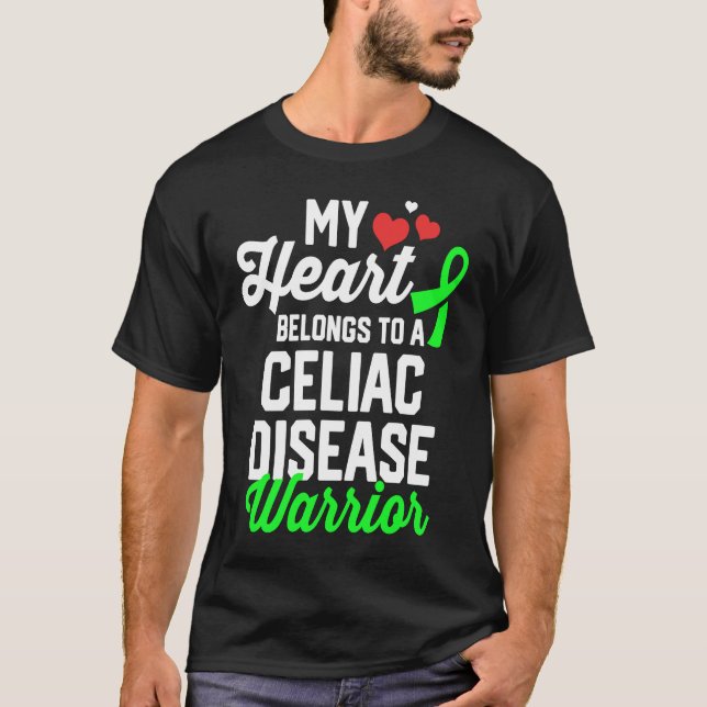 Zöliakie-Krieger-Überlebender-Support-Bewusstsein T-Shirt (Vorderseite)
