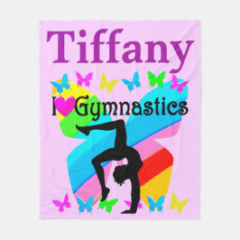ZOLL I LIEBE GYMNASTICS PERSONALISIERT BLANKET FLEECEDECKE