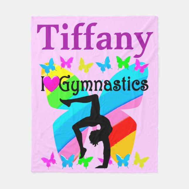 ZOLL I LIEBE GYMNASTICS PERSONALISIERT BLANKET FLEECEDECKE (Vorderseite)