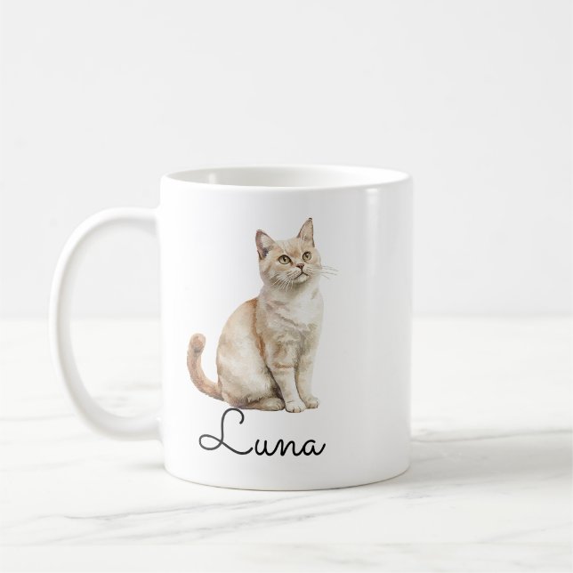 Zoll| Ideal für Katze am Tag Kaffeetasse (Links)