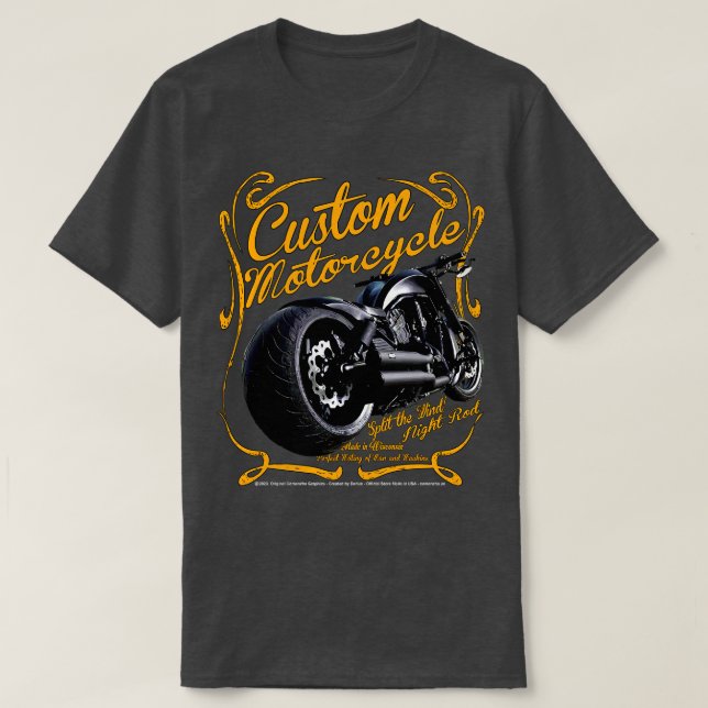 Zoll-Motorrad von Wisconsin T-Shirt (Design vorne)