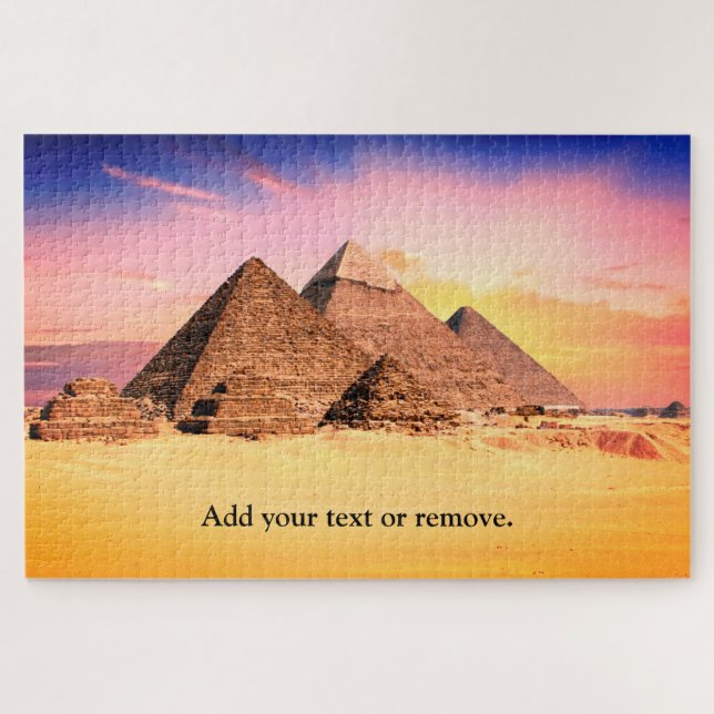 Zoll, schöne Pyramiden von Gizeh, Ägypten, Puzzle (Horizontal)