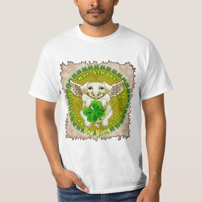 Zollabfertigung für Irish Flying Pig-T - Shirt (Vorderseite)