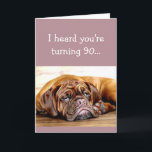 Zollalter 90. Geburtstag keine Nickerchen Schlafen Karte<br><div class="desc">Passen Sie dies mit dem exakten Alter des 90. Geburtstags Nr. Tag ohne Nickerchen Schlafenden Hund an</div>