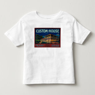 Zollamt-Birnen-Kiste LabelMonterey, CA Kleinkind T-shirt