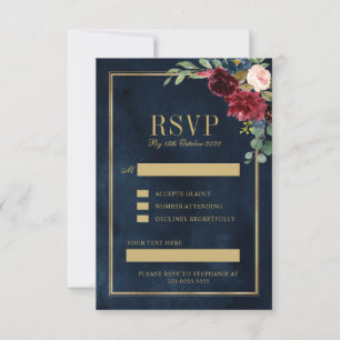 Zollanforderung RSVP Karte