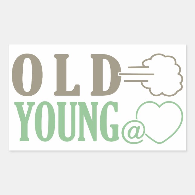 Zollaufkleber der alten Furz Rechteckiger Aufkleber (Vorderseite)