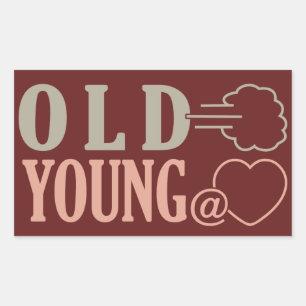 Zollaufkleber der alten Furz Rechteckiger Aufkleber