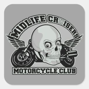 Zollaufkleber für Midlife Cruisers MC Quadratischer Aufkleber