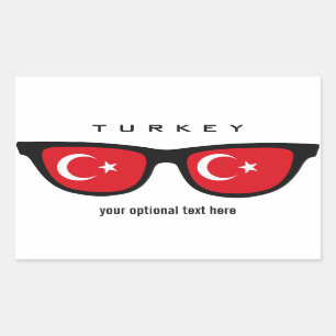 Zollaufkleber von Turkish Shades Rechteckiger Aufkleber