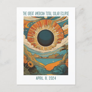 ZOLLBAR: ECLIPSE ÜBER SEE POSTKARTE