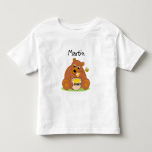 Zollbär, niedlicher Bär, Honigbär oder Teddybä Kleinkind T-shirt
