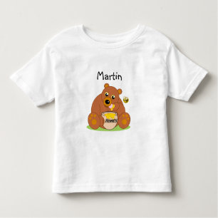 Zollbär, niedlicher Bär, Honigbär oder Teddybär: Kleinkind T-shirt