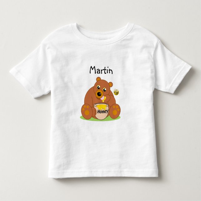 Zollbär, niedlicher Bär, Honigbär oder Teddybär: Kleinkind T-shirt (Vorderseite)