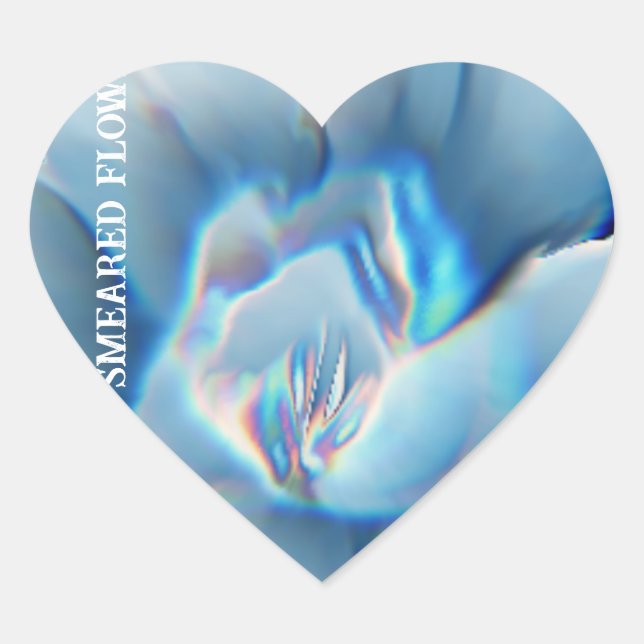 ZOLLBARE FARBBILDER FÜR DIE BLUME Herz-Aufkleber (Vorderseite)