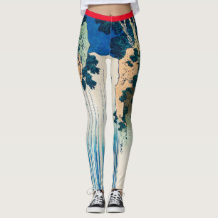ZOLLBARE JAPANISCHE WOODBLOCK-DRUCKER-Leggings Leggings