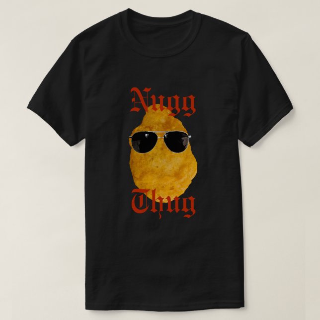 ZOLLBARE Nug Thug Funny Chicken Nugget T-Shirt (Design vorne)