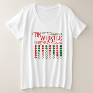 ZOLLBARE Tin Whistle Weihnachtsklassiker Große Größe T-Shirt