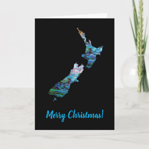 ZOLLBARE XMAS NEUZEALAND MAP PAUA KARTE
